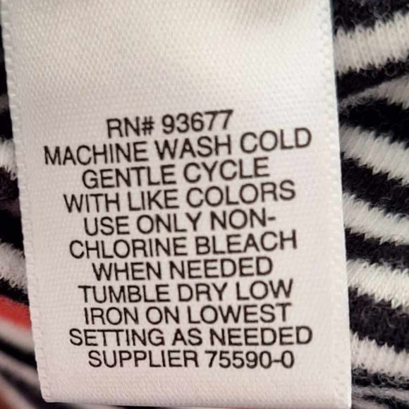 Liz Claiborne Weekend Striped Tunic Top With Ties on the Wrists Size Medium - Picture 6 of 7